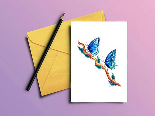 Butterfly Greeting Card "Pretty Wings"