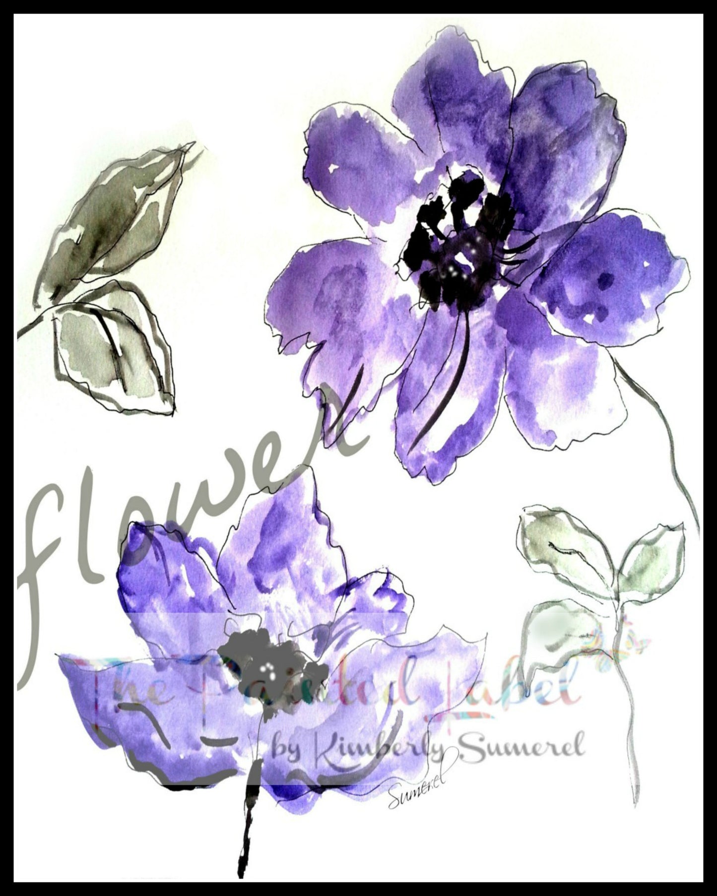 "Purple Flower" Art Print