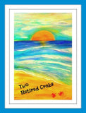 Coastal Greeting Card "Two Retired Crabs"