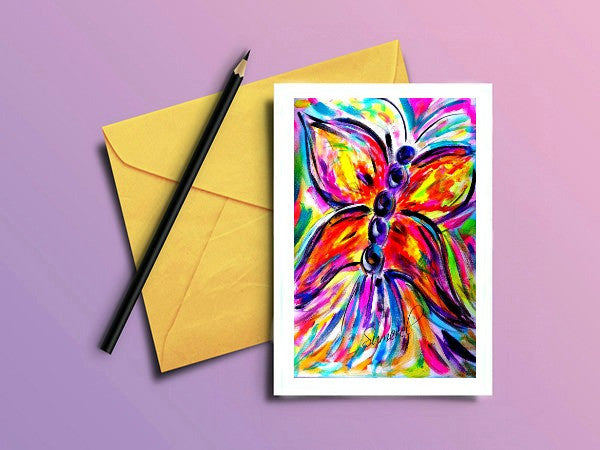 Butterfly Greeting Card "Wings of Color"
