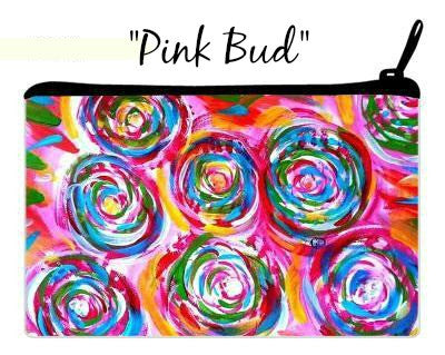 Cosmetic Clutch Bag "Pink Bud"